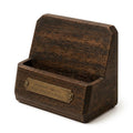 Cufuqnis™ Foundry Wood Desk Stand – Handcrafted Phone, Note & Card Display Holder